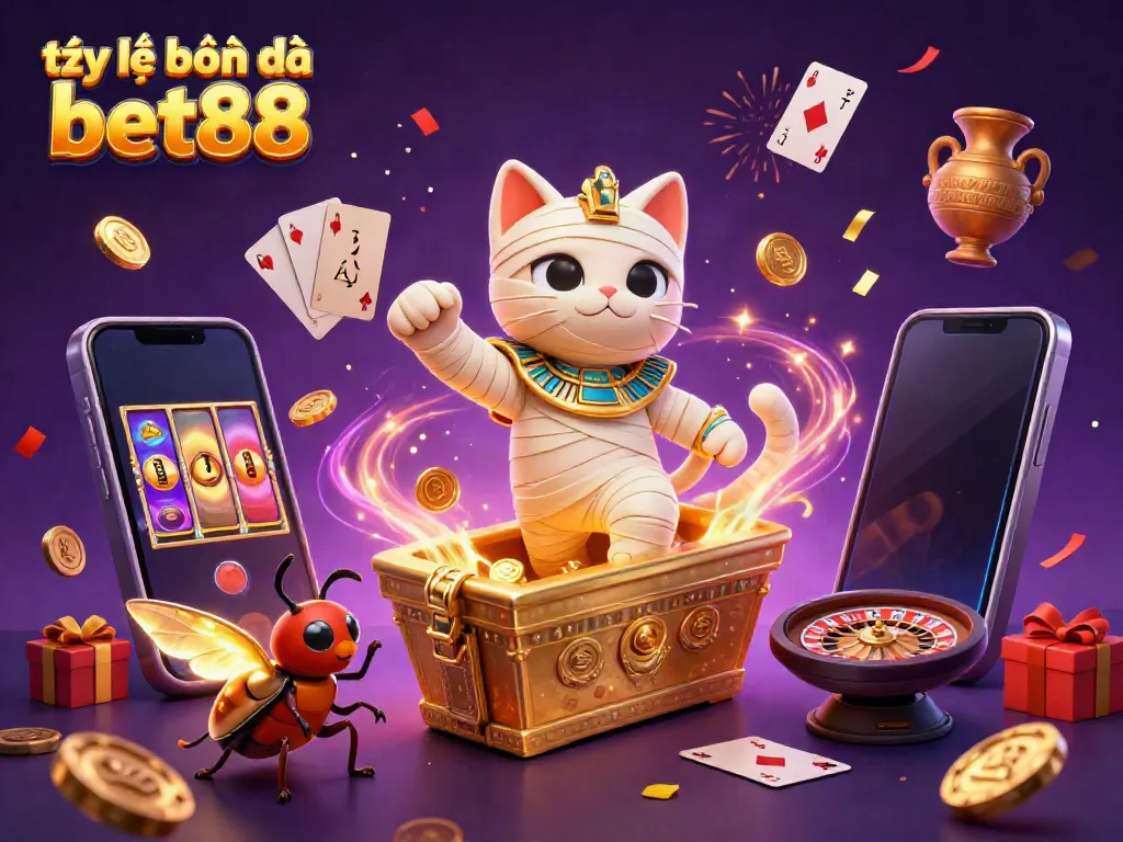 Engage in thrilling sports betting fun with tỷ lệ bóng đá bet88 showcased in a vibrant casino setting.