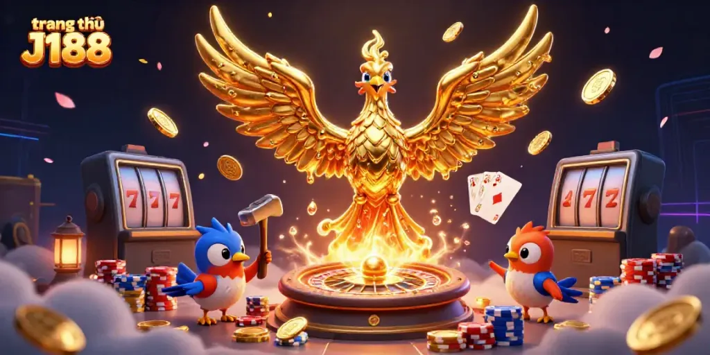 Experience thrilling gameplay at trang chủ J188 with a dynamic scene of casino excitement.