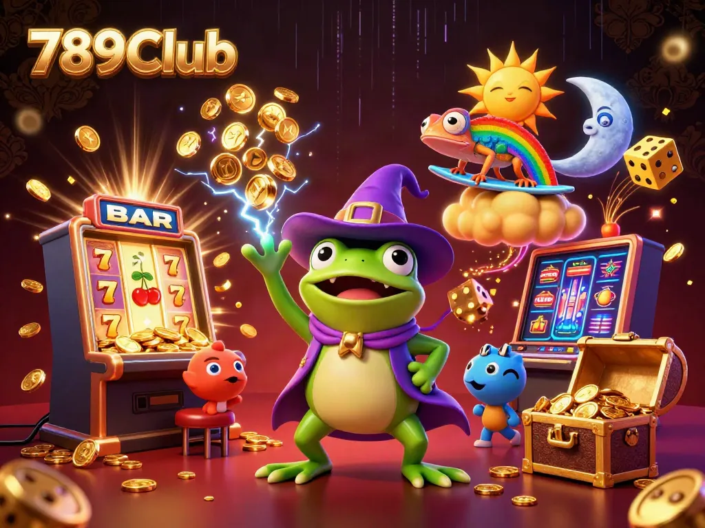 Play thrilling games at 789Club with vibrant casino elements and dynamic visuals.