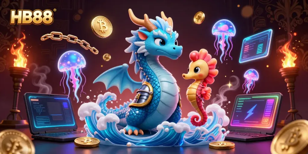 Experience the thrill of HB88 casino with mesmerizing 3D characters and crypto elements.