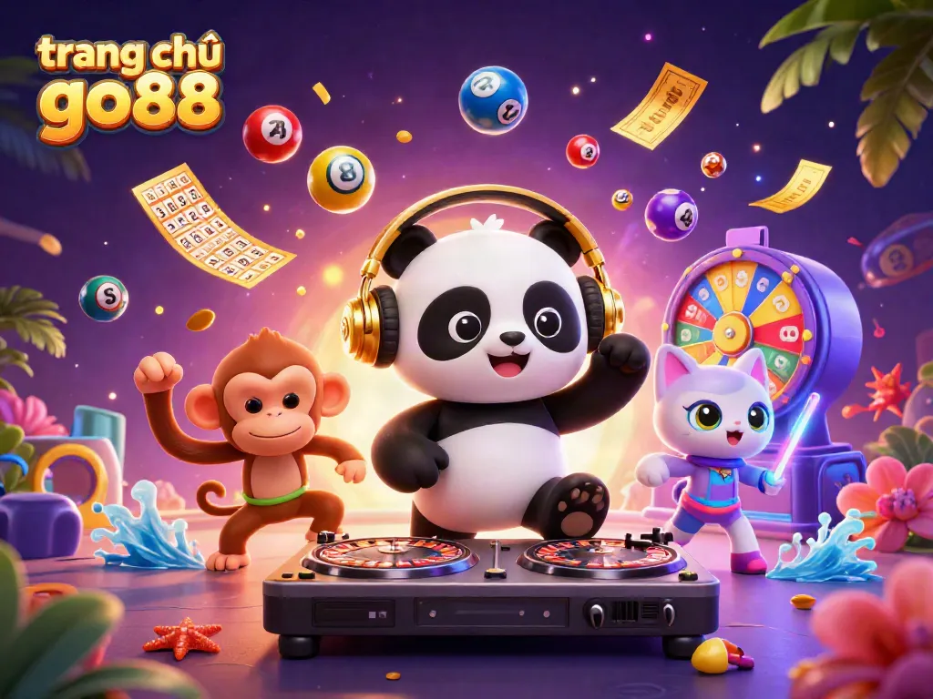 Khám phá trang chủ go88 với DJ gấu panda và nhiều trò chơi hấp dẫn
