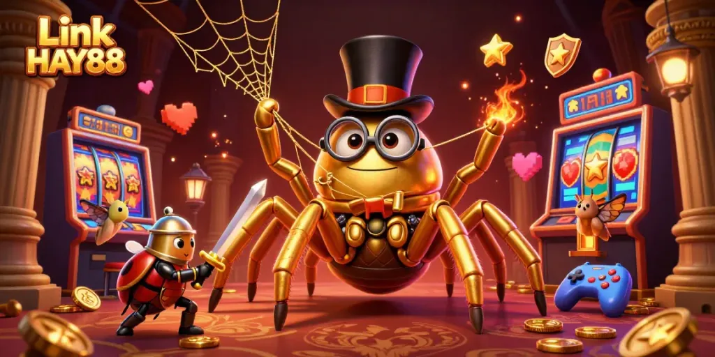 Experience thrilling casino adventures with Link HAY88 as vibrant characters bring excitement to life.
