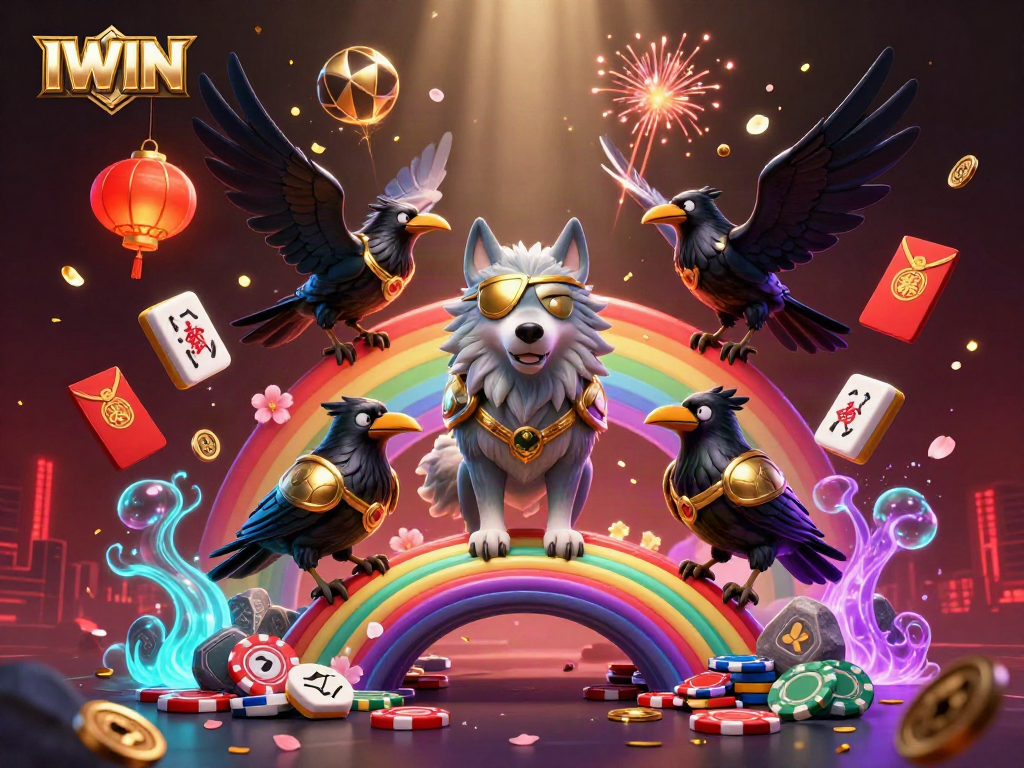IWIN creates thrilling gaming experiences with a Norse-inspired casino scene featuring golden elements and vibrant energy.